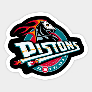 detroit pistons x rapper edition Sticker